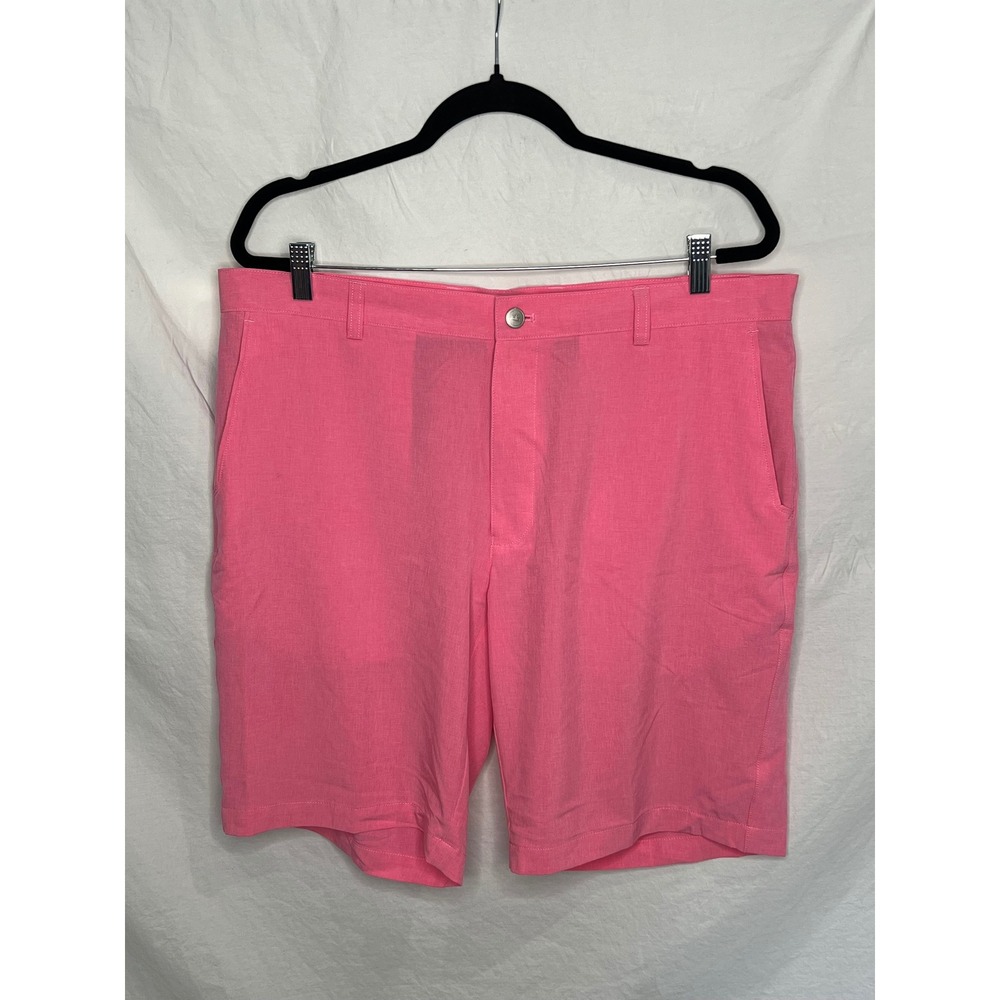 Peter Millar Performance Golf Shorts Men's Sz 38 Pink Outdoor Stretch Preppy EUC